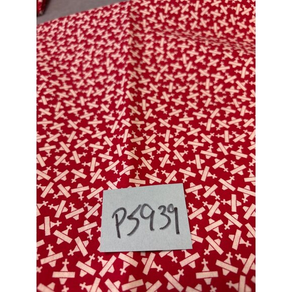 Marcus Fabrics Aunt Grace Baskets of Scraps Cotton Quilting Fabric Red/White 1/2 - Picture 6 of 6